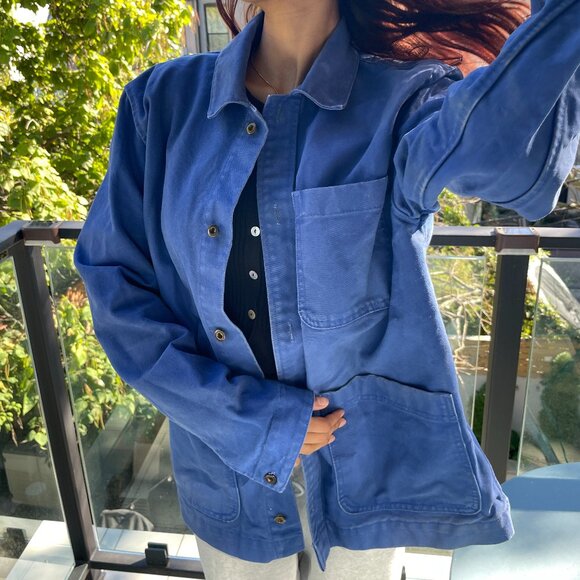VINTAGE Gap Chore Coat in Cobalt Size M - Picture 1 of 11